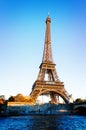 Eiffel tour and Seine, France Royalty Free Stock Photo