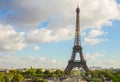 Eiffel tour and from Trocadero, Paris Royalty Free Stock Photo