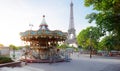 eiffel tour and from Trocadero, Paris Royalty Free Stock Photo