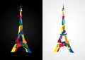 Eiffel tower abstract