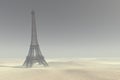 The Eiffel Tower in Apocalypse Royalty Free Stock Photo