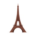 Eiffel Tower as Famous City Landmark and Travel and Tourism Symbol Vector Illustration Royalty Free Stock Photo