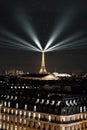 Eiffel Tower Light Sky