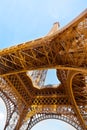 Eiffel Tower from below Royalty Free Stock Photo