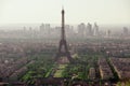 Eiffel Tower biew from Montparnasse tower Royalty Free Stock Photo