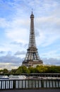 Eiffel tower from the Bir-Hakeim bridge. Paris. France.