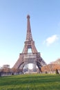 Eiffel tower with blue sky during winter Royalty Free Stock Photo