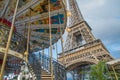 Eiffel Tower and The Carousel, Paris Royalty Free Stock Photo