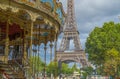 Eiffel Tower and The Carousel, Paris Royalty Free Stock Photo