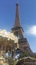 Eiffel Tower, Carousel, Sunny day in the city of the lights
