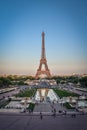 Eiffel Tower and Champ de Mars in Paris