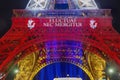 The Eiffel Tower with the city of ParisÃ¢â¬â¢ slogan, Fluctuat nec mergitur