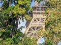 Eiffel tower close vies in summer time