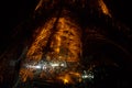 Eiffel Tower illuminated in the night