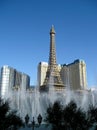 Eiffel Tower and Dancing Fountains in Las Vegas