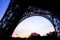 Eiffel Tower different pose at sunset time