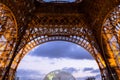Eiffel Tower at dusk in Paris, France Royalty Free Stock Photo