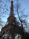 The Eiffel Tower at eventide Royalty Free Stock Photo