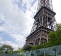 Eiffel Tower. Glass protection Paris France