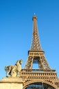 Eiffel Tower and Horse Statue