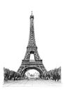 Eiffel tower illustration