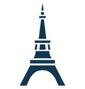 Eiffel Tower Isolated Vector Icon use for Travel and Tour Projects Royalty Free Stock Photo