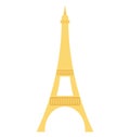 Eiffel Tower isolated vector icon which can be easily edit or modified Royalty Free Stock Photo