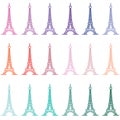 Eiffel tower landmark of France background