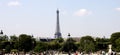 Eiffel tower landscape view