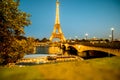 Eiffel tower with Light Performance Show Royalty Free Stock Photo