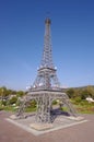 Eiffel Tower in miniature, a replica from Minimundus, Klagenfurt, Austria.