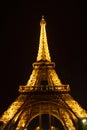 Eiffel tower by night