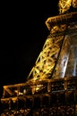 The Eiffel Tower at night (la Tour Eiffel), Paris, France Royalty Free Stock Photo