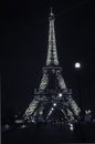 Eiffel Tower in night light