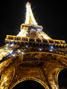 Eiffel Tower, night paris Royalty Free Stock Photo