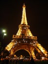 Eiffel Tower, night paris Royalty Free Stock Photo