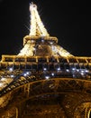 Eiffel Tower, night paris Royalty Free Stock Photo