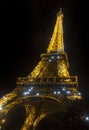 Eiffel tower at night, Paris, France, Europe. Royalty Free Stock Photo