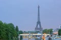 Eiffel tower, night time, summ