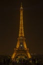 Eiffel Tower nightime Roland Garros giant tennis ball Paris Fran