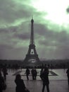 Eiffel Tower abstract sky