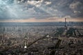 Eiffel tower Paris. City scape. Royalty Free Stock Photo