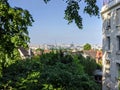 Eiffel tower and Paris cityview from the observatory park