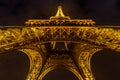 Eiffel Tower Paris Dusk Royalty Free Stock Photo