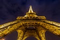 Eiffel Tower Paris Dusk Royalty Free Stock Photo