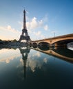 Eiffel Tower in Paris Royalty Free Stock Photo