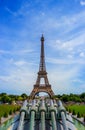 The Eiffel Tower in Paris, France. Eiffel Tower, symbol of Paris. Eiffel Tower in spring time. Royalty Free Stock Photo