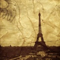 The Eiffel Tower in Paris, France Royalty Free Stock Photo