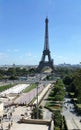 Eiffel tower Paris France seen from Trocadero Royalty Free Stock Photo