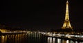 Eiffel tower paris by night
